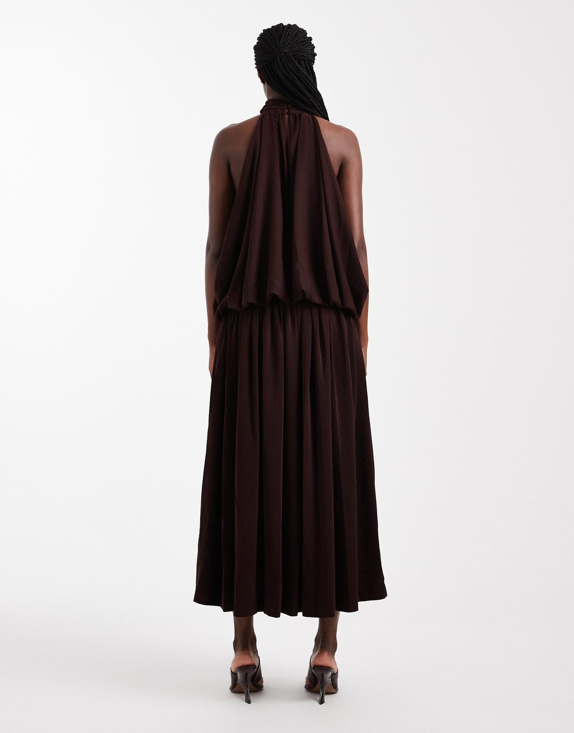 TSISA Long dress - Chocolate Brown